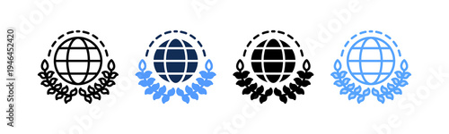 United Nations Icon Multiple Style