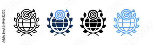 Peacekeeping Mission Icon Multiple Style