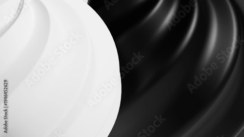 3d rendering of flowing abstract shape animation background