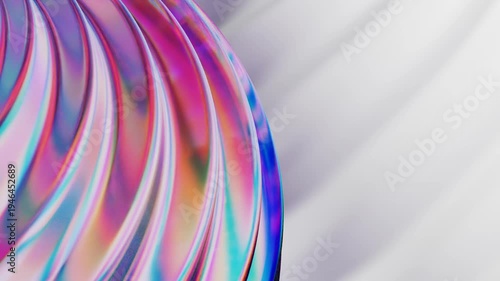 3d rendering of moving abstract shape animation background