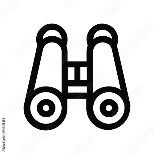 Binoculars Viewing Theater Line Icon