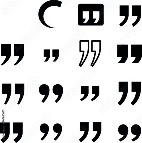 Quotation marks and apostrophes collection