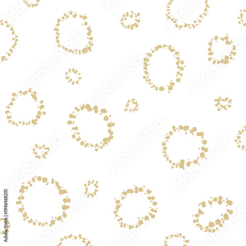 ドリッピングタッチの手描きリング背景　イエロー　Adobe Illustrator Artwork