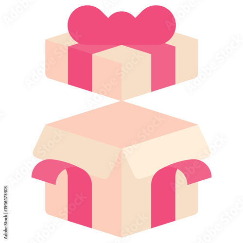 Opened Present Gift Box Vector Icon