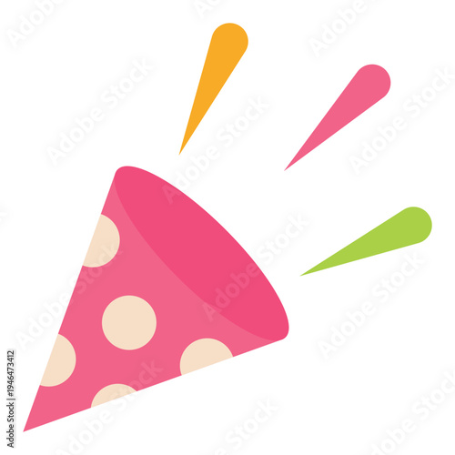 Party Popper Celebration Vector Icon