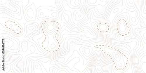 Modern design with White background with topographic wavy pattern design. paper texture Imitation of a geographical map.
