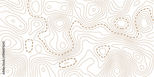 Modern design with White background with topographic wavy pattern design. paper texture Imitation of a geographical map.

