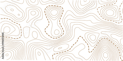 Modern design with White background with topographic wavy pattern design. paper texture Imitation of a geographical map.
