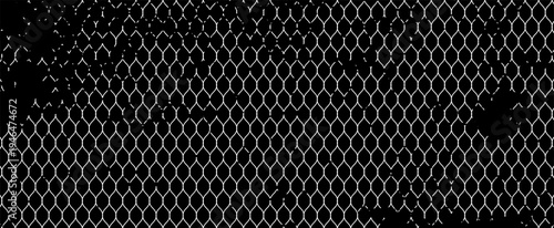 Modern abstract grunge design featuring a repeating mesh grid pattern with worn textures and splatter effects, suitable for posters, covers, and digital backgrounds.