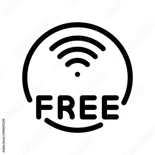 Free Wireless Internet Badge for Public Use