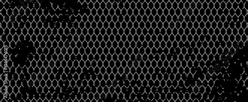 Abstract industrial background with repeating wire mesh pattern and grunge splatter texture, ideal for edgy posters, banners, and graphic design projects.
