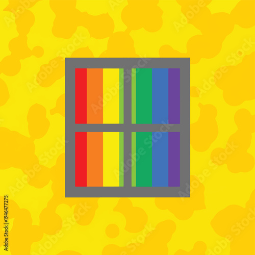 Bright Window in a Yellow Room