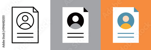 シンプルな書類アイコン