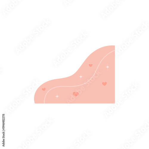 Mother's Day Pink Corner Shape Decoration