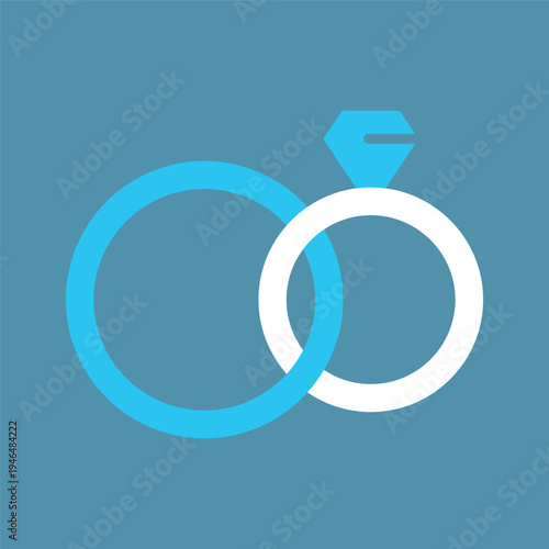 シンプルな結婚指輪アイコン