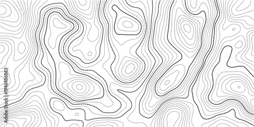 Topographic map background geographic line map with elevation assignments .Design materials. Print image, Abstract background. Vector illustration
