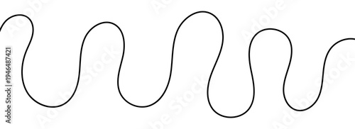 Minimal continuous squiggle cable in a single flowing path.