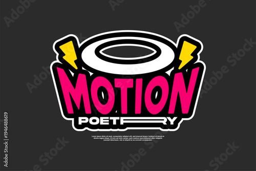 motion poetry streetwear modern template asset