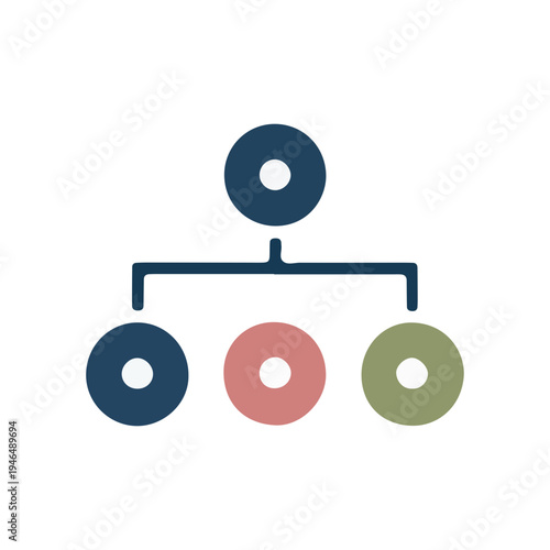 Simple Organization Chart Icon
