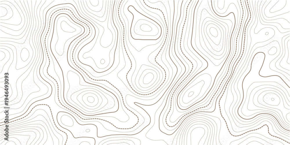 Fototapeta premium Design materials. Print image, Abstract background. Vector illustration. White background with topographic wavy pattern design