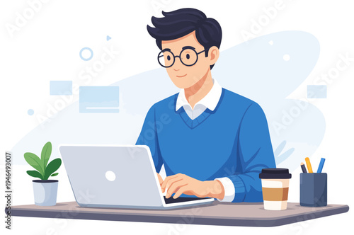 Business Time Management Concept with Clock, Hourglass and Briefcase