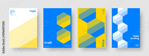 Geometric Report Design. Creative Flyer Layout. Abstract Book Cover Template. Brochure. Banner. Poster. Background. Business Presentation. Handbill. Pamphlet. Magazine. Catalog. Notebook