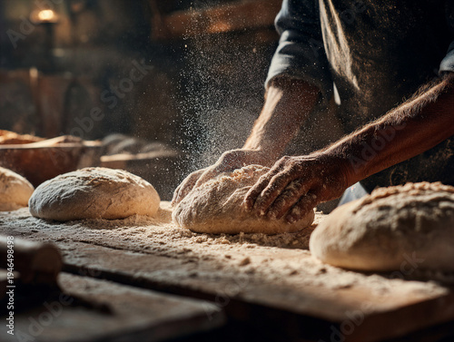 Wallpaper Mural Artisan Baker Preparing Fresh Sourdough Bread Torontodigital.ca