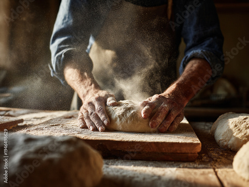 Wallpaper Mural Artisan Baker Preparing Fresh Sourdough Bread Torontodigital.ca