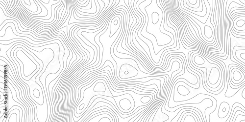 Modern design with White background with topographic wavy pattern design. Design materials. Abstract background