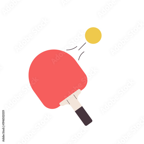 Ping Pong Paddle Hitting Ball