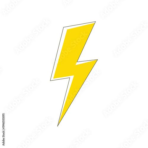 A bright yellow lightning bolt icon.