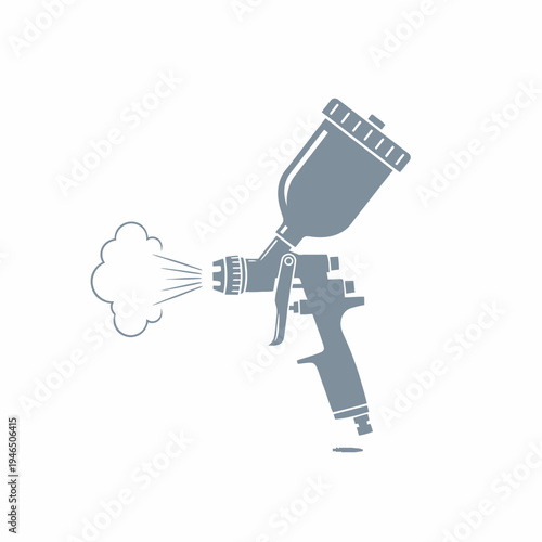 Spray gun for painting and coating applications.