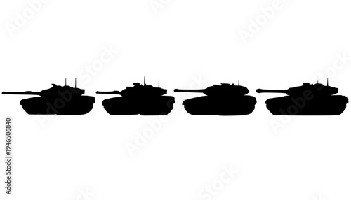 Main Battle Tank Vector Icon