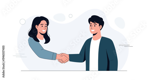 Business partners shaking hands, agreement and successful cooperation concept