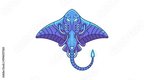 alien stingray design very cool for modern sci fi art