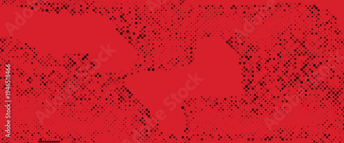 Dot red pattern screen led light gradient texture background. Abstract technology big data digital background. 3d rendering.