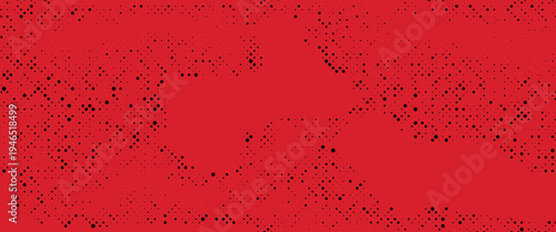 Dot red pattern screen led light gradient texture background. Abstract technology big data digital background. 3d rendering.