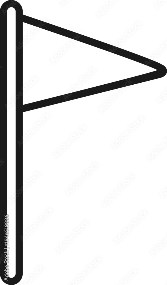 Obraz premium Soccer Corner Flag Icon