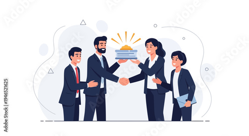 Business Partnership: Handshake, Agreement, Success, Teamwork, Collaboration, Growth