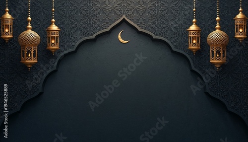 Luxury Ramadan Kareem greeting background
