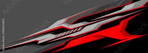 pick up truck and car decal design vector. abstract background livery for vehicle vinyl wrap