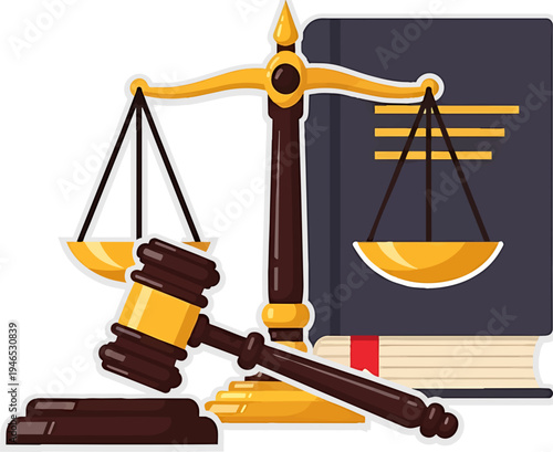 Justice and Law Concept Icons