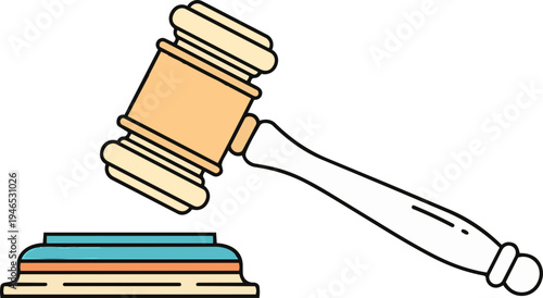 Gavel Icon for Law and Justice
