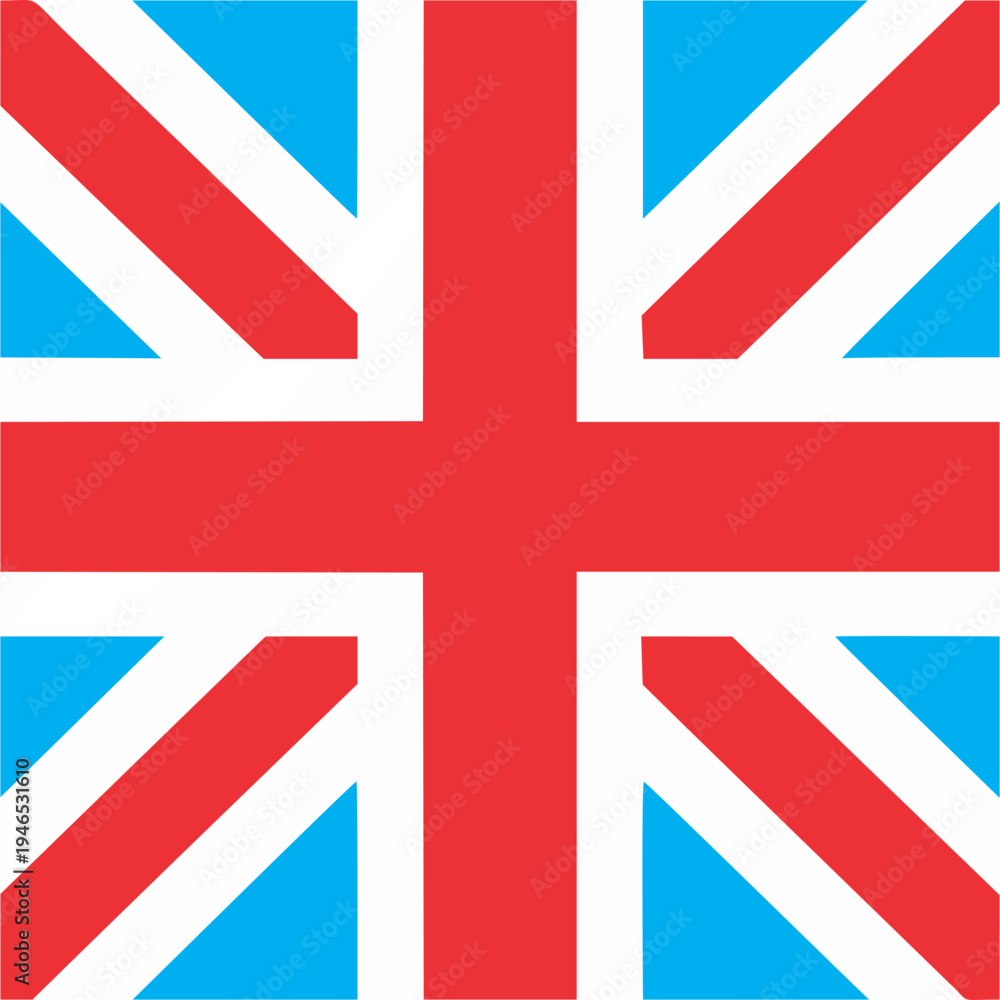 Obraz premium Union Jack Icon Vector