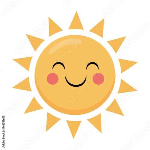 Vector graphic icon for Sunny day