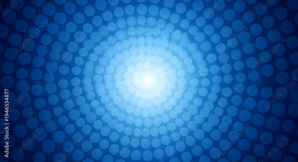 Fototapeta premium Abstract Blue Radial Halftone Dot Background