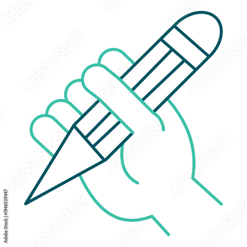 Sketching Hand Outline Icon