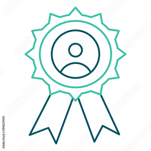 Professional Certification Outline Icon