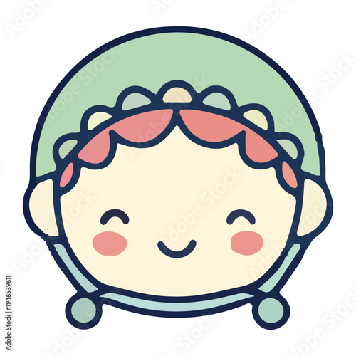 Cute Baby Face Icon