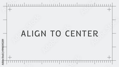 Align To Center Layout Card Illustration